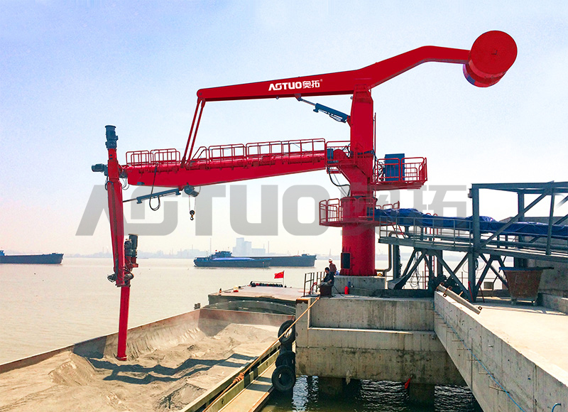 600-15000 DWT 100-500t/h Fixarum Cochlea Navis Unloader